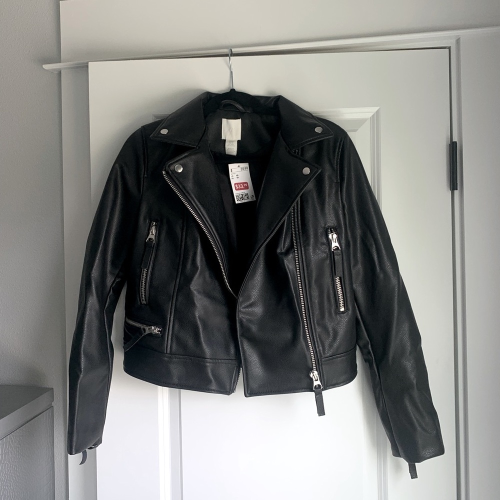 H&M faux leather women’s jacket